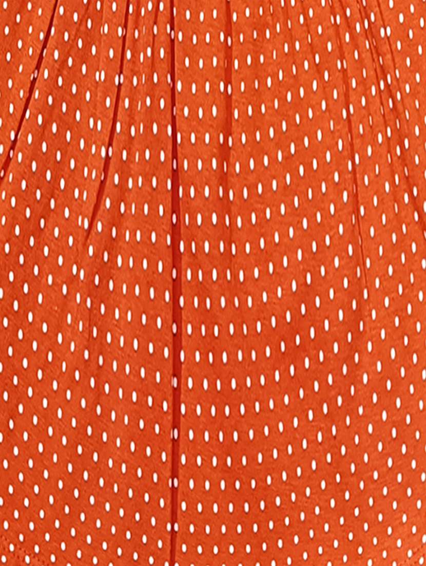girls orange printed frock - 21338271 -  Standard Image - 3