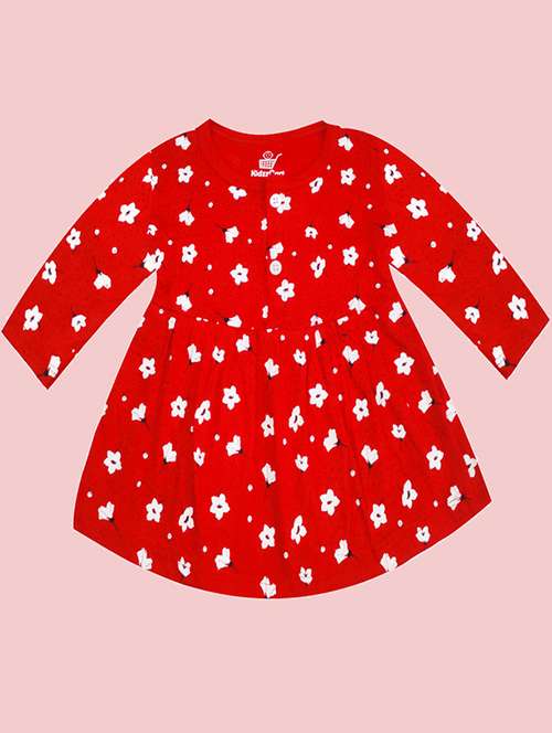 girls printed cotton frock - 21338275 -  Standard Image - 0