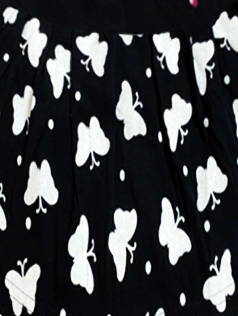 girl printed round neck cotton blend frock - 21338285 -  Standard Image - 3