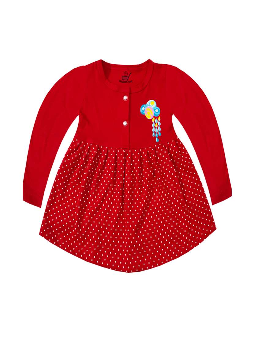 pack of 3 printed cotton blend frock - 21338336 -  Standard Image - 3