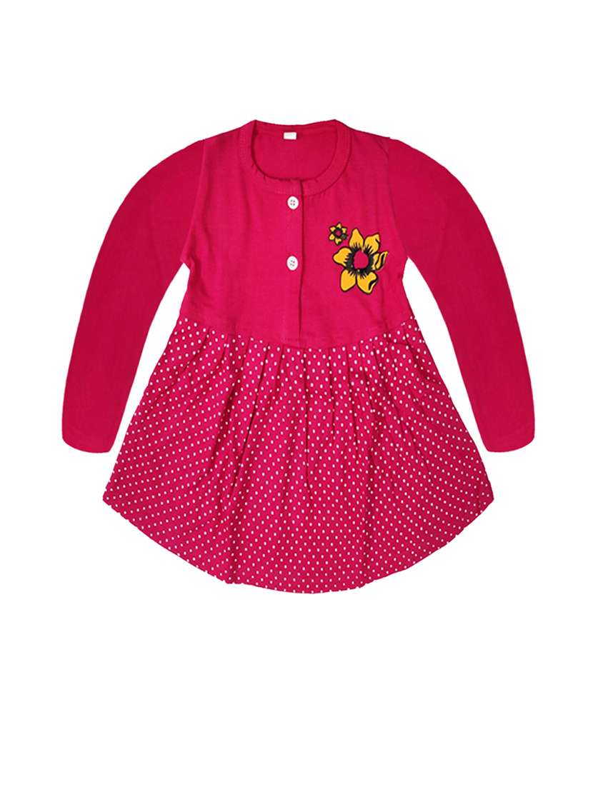 pack of 3 printed cotton blend frock - 21338338 -  Standard Image - 3