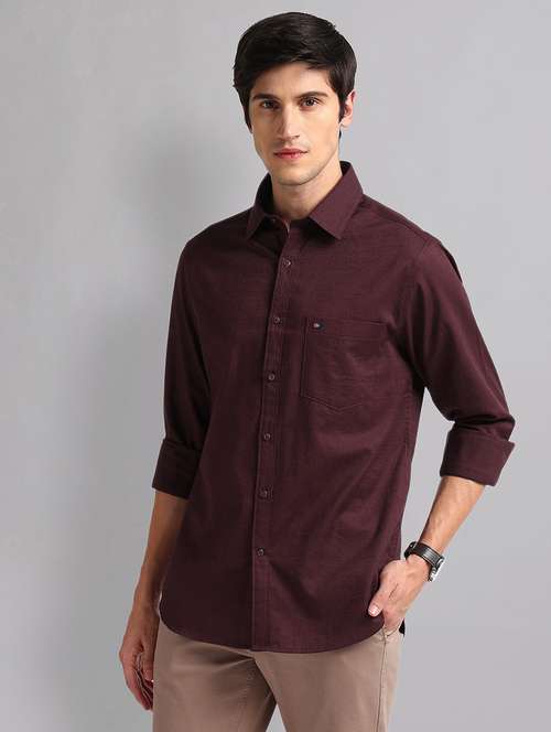 men solid cotton casual shirt - 21338392 -  Standard Image - 0