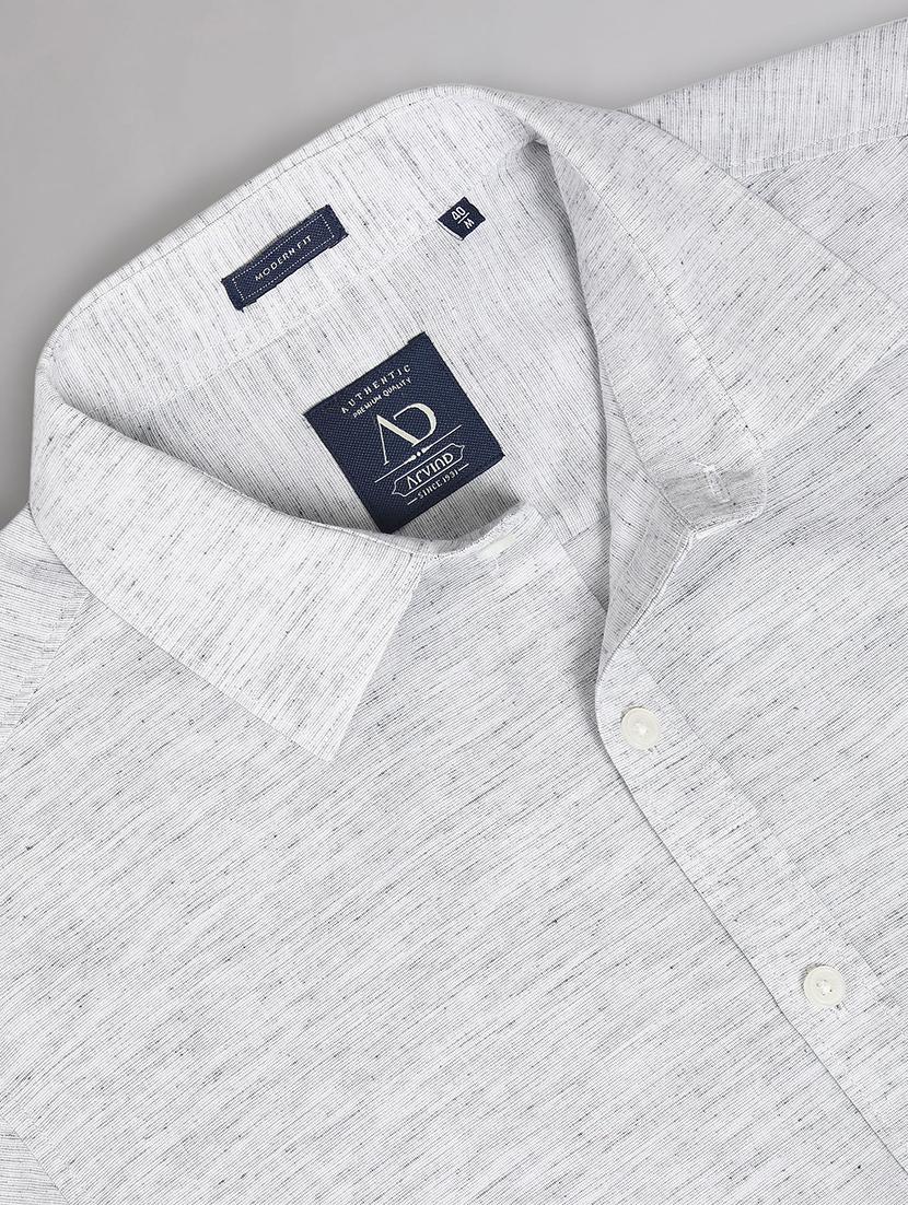 men long sleeve solid casual shirt - 21338396 - Standard Image - 5