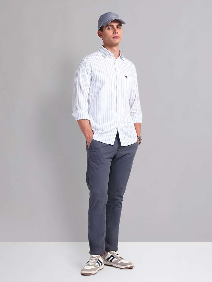 men white cotton casual shirt - 21338408 -  Standard Image - 3
