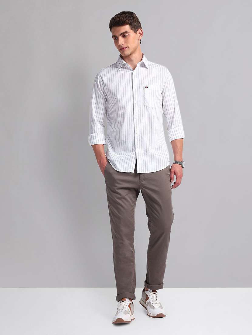 men white cotton casual shirt - 21338409 -  Standard Image - 3