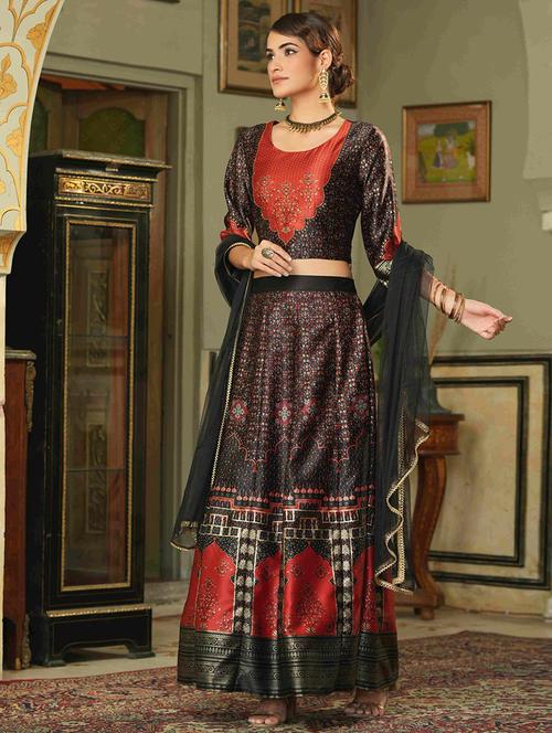women stitched lehenga choli with dupatta - 21338614 -  Standard Image - 0