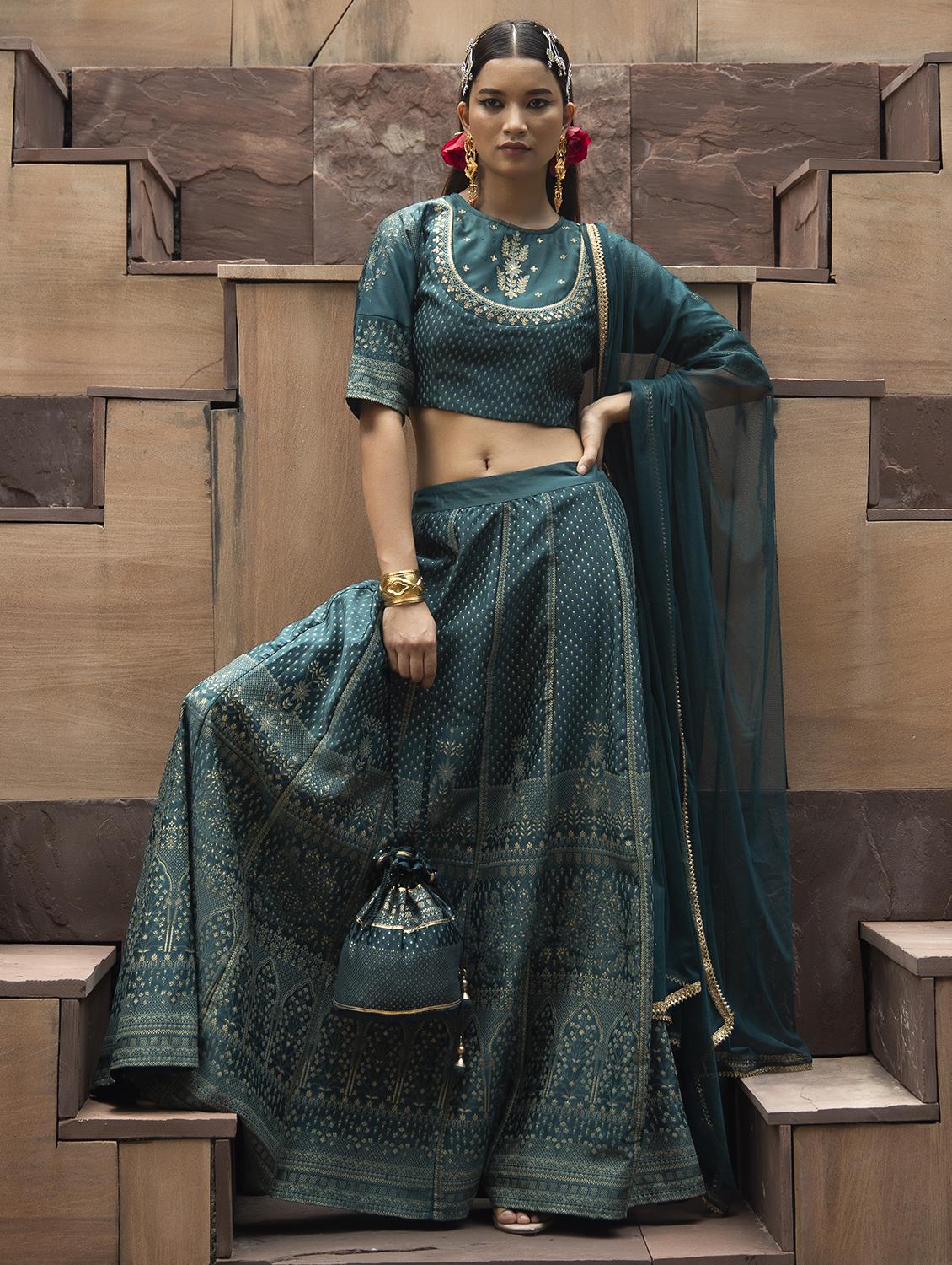 women stitched lehenga choli with dupatta - 21338615 -  Zoom Image - 0