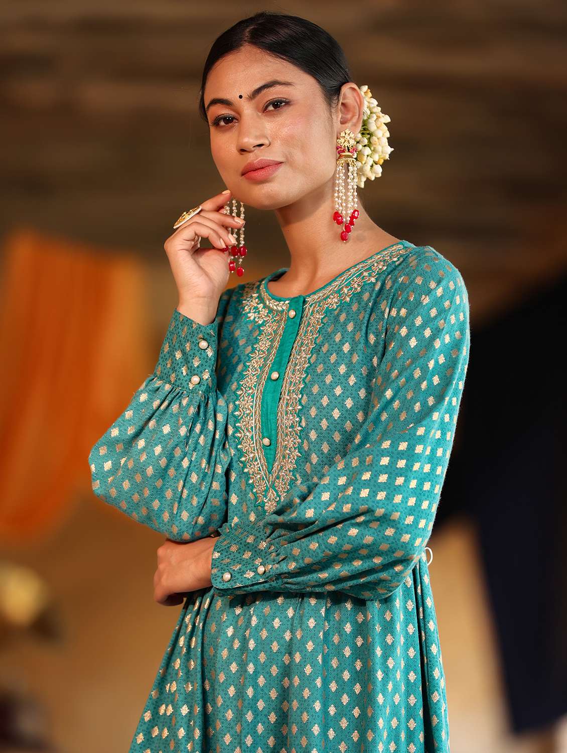 women printed tiered dress - 21338621 -  Standard Image - 3