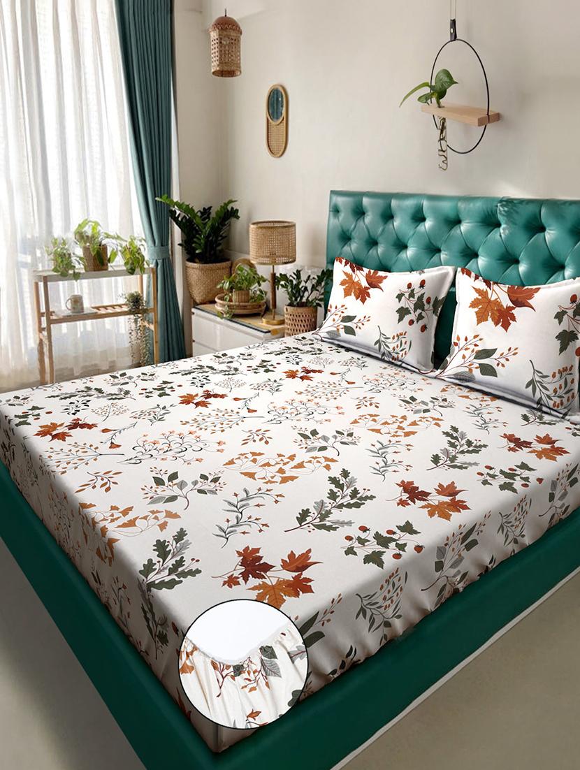 the bedilco microfiber soft cotton king bedsheet for double bed, king size 90 inches x 100 inches with 2 pillow covers - 21339480 - Zoom Image - 0
