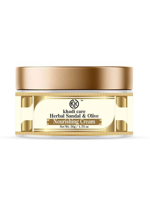 khadi care herbal sandal & olive nourishing cream - 50g - 21339491 - Standard Image - 0