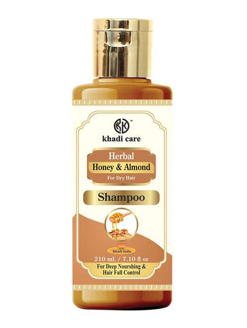 khadi care herbal honey & almond oil shampoo - 210ml - 21339521 -  Standard Image - 0
