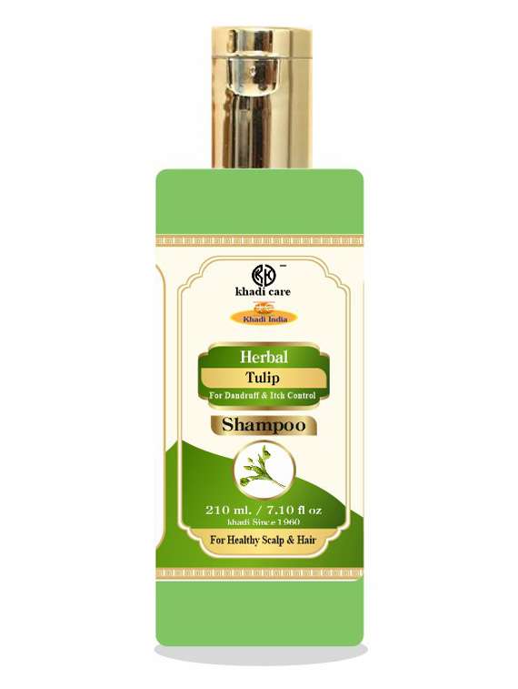 khadi care herbal tulip shampoo - 210ml
