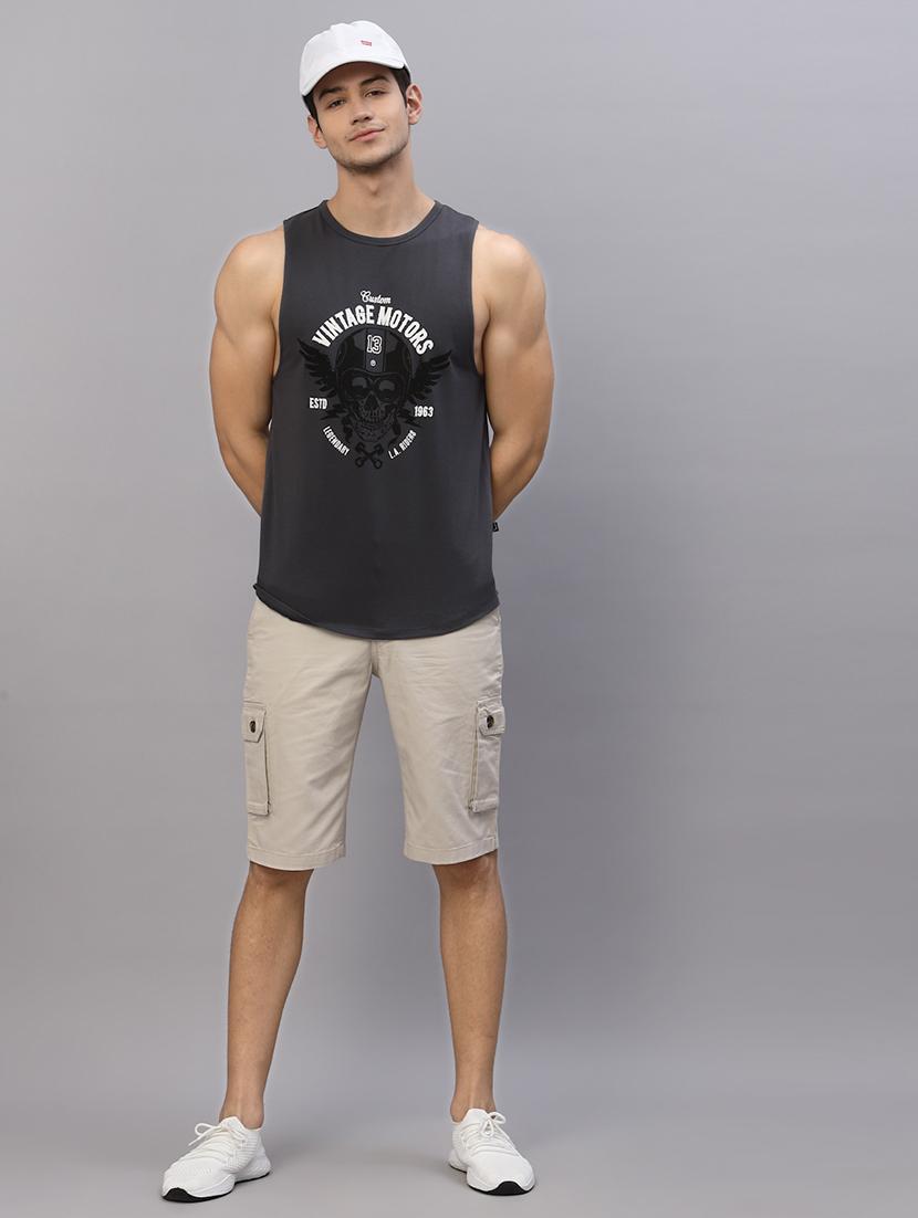 men round neck sleeveless vest - 21339612 - Standard Image - 3