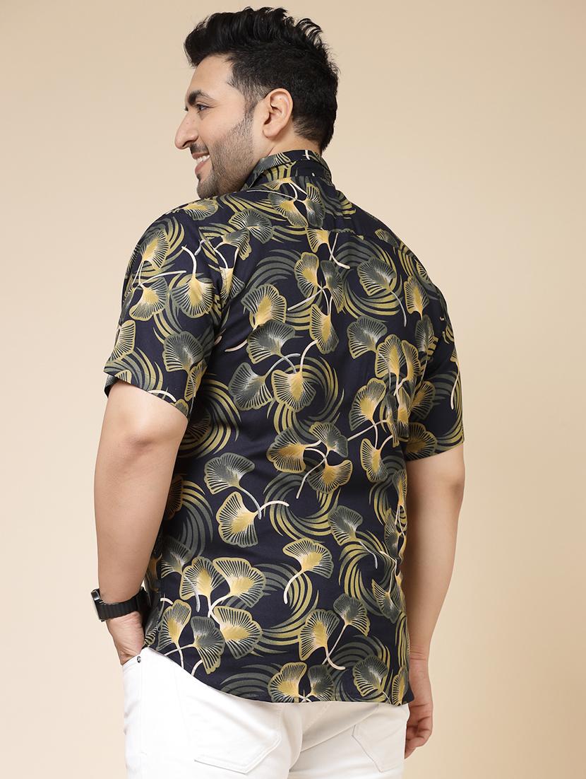men plus size printed casual shirt - 21339639 - Standard Image - 3