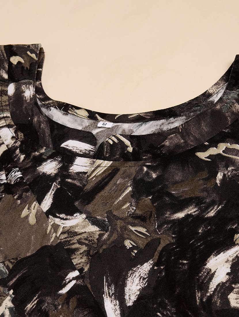 women three quarter sleeve straight kurta - 21339783 -  Standard Image - 5