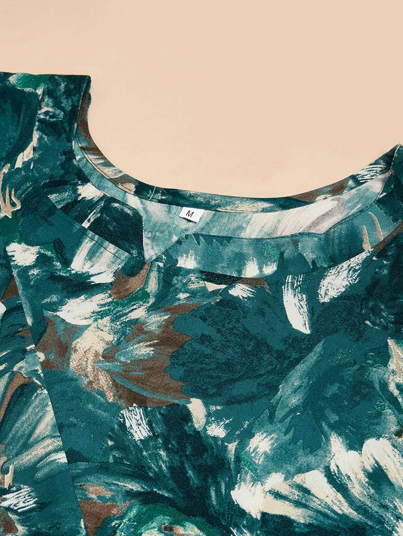 women three quarter sleeve straight kurta - 21339785 -  Standard Image - 5