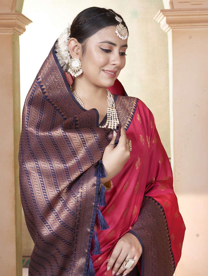 women self design kanjivaram saree with blouse - 21340462 - Standard Image - 3
