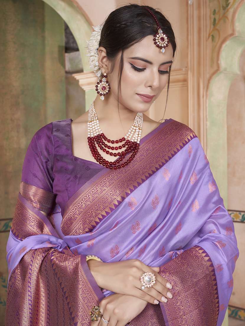 women self design kanjivaram saree with blouse - 21340465 -  Standard Image - 3