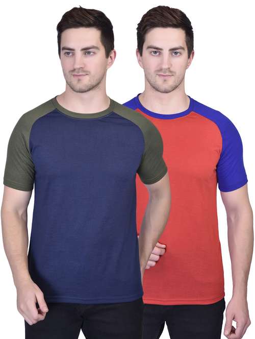 men color block t-shirts combo - 21340505 -  Standard Image - 0