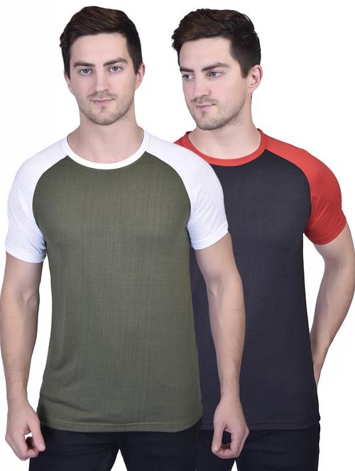 men color block t-shirts combo - 21340506 -  Standard Image - 0