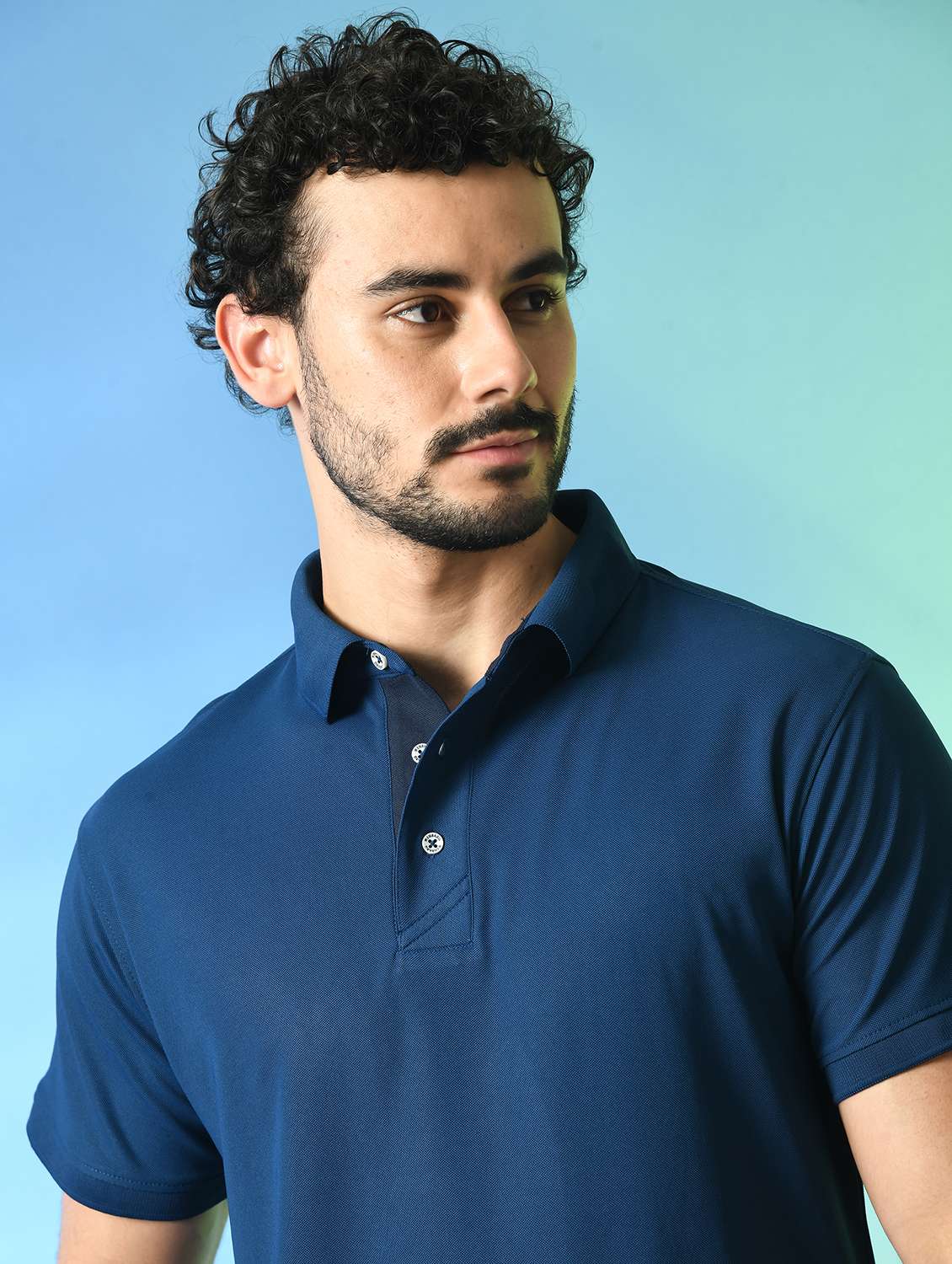 men solid polo t-shirt - 21340520 -  Standard Image - 3