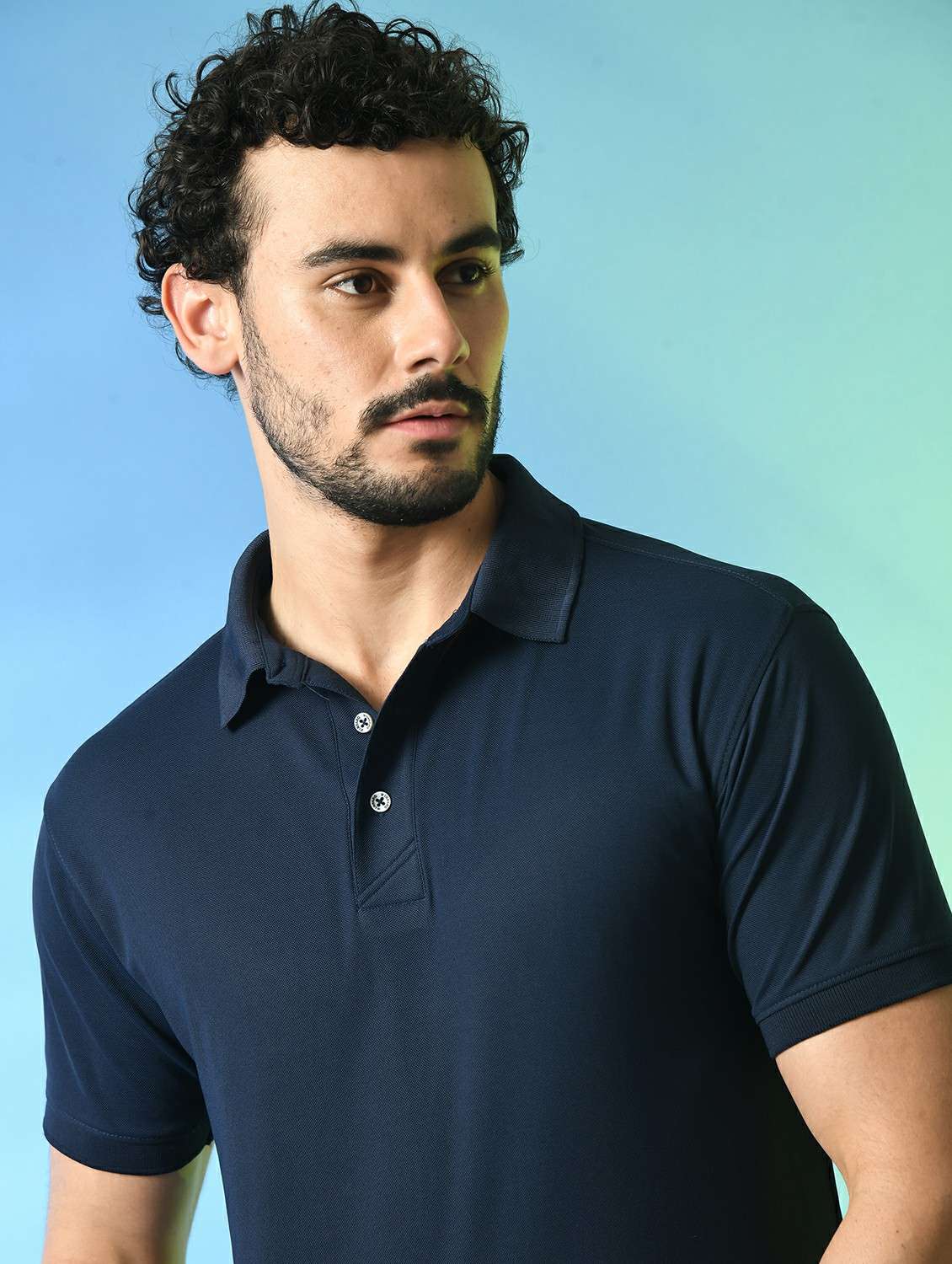 men solid polo t-shirt - 21340521 -  Standard Image - 3
