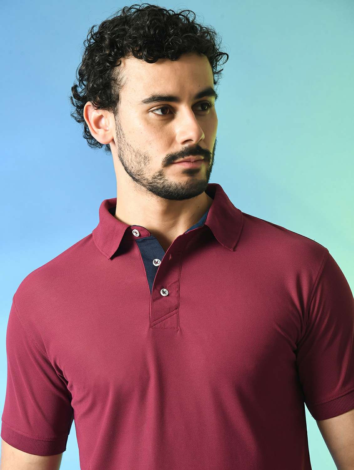 men solid polo t-shirt - 21340523 -  Standard Image - 3