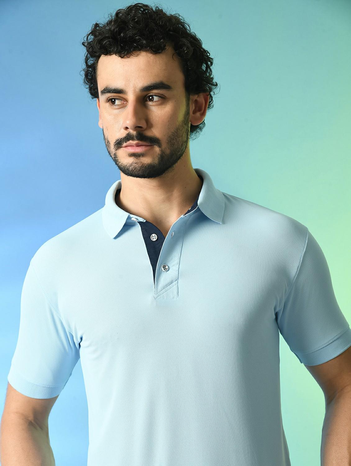 men solid polo t-shirt - 21340528 - Standard Image - 3
