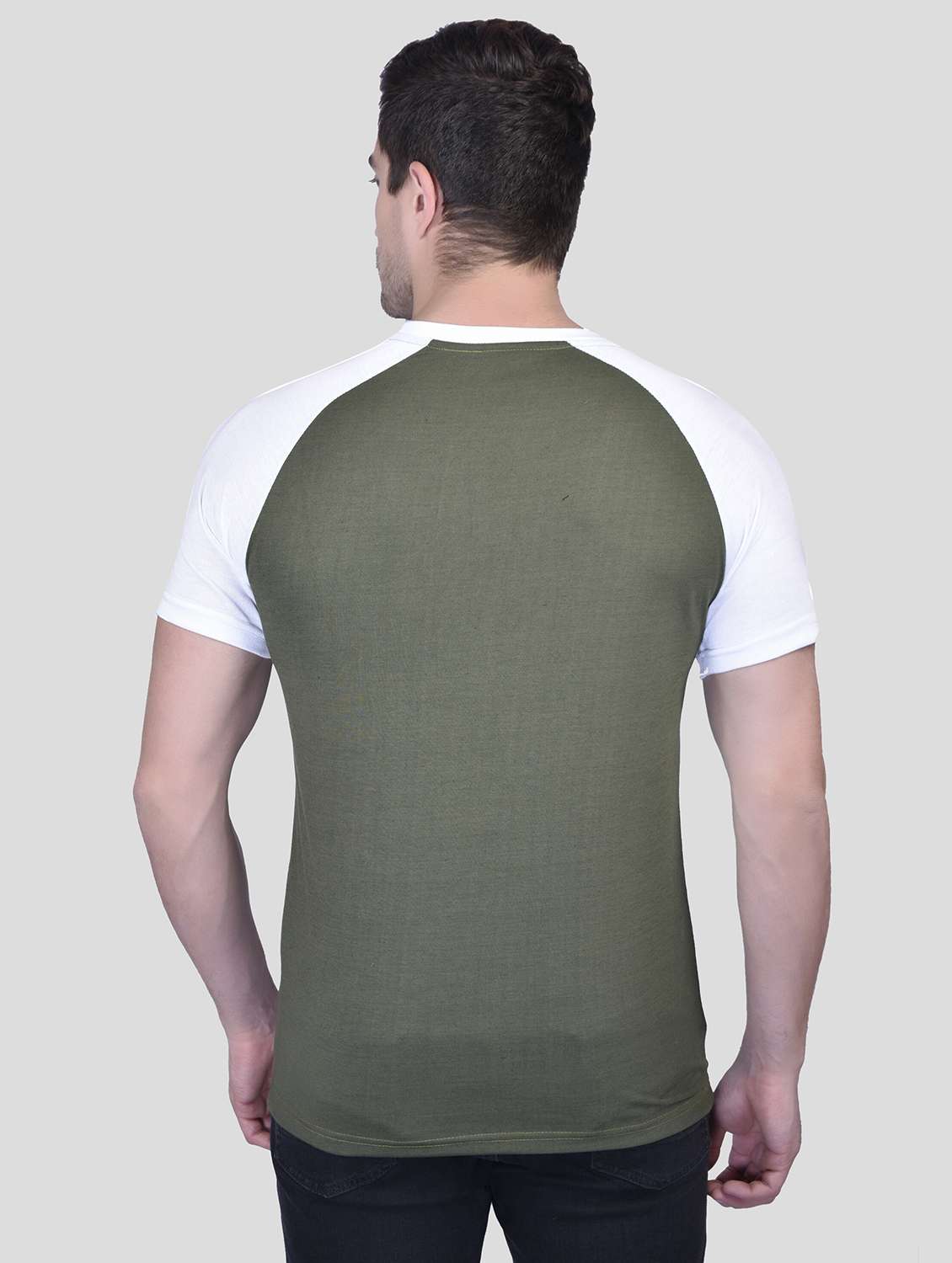 men color block round neck t-shirt - 21340535 - Standard Image - 3