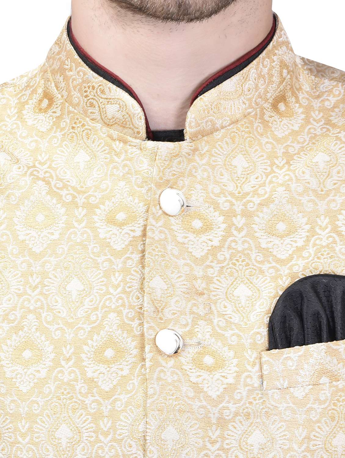 mens kurta pyjama ethnic wear set with nehru jacket - 21340704 -  Standard Image - 3