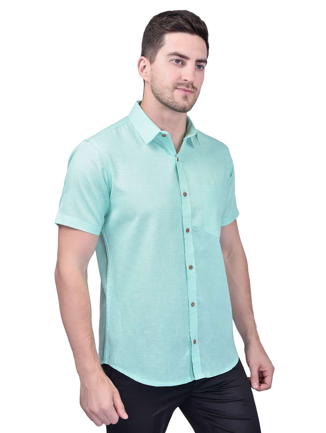 pack of 2 solid casual shirts - 21340785 - Standard Image - 3