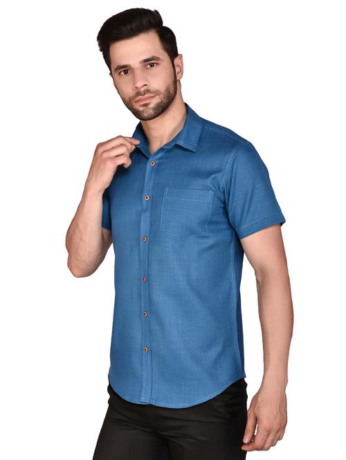 men solid casual shirt - 21340795 - Standard Image - 0