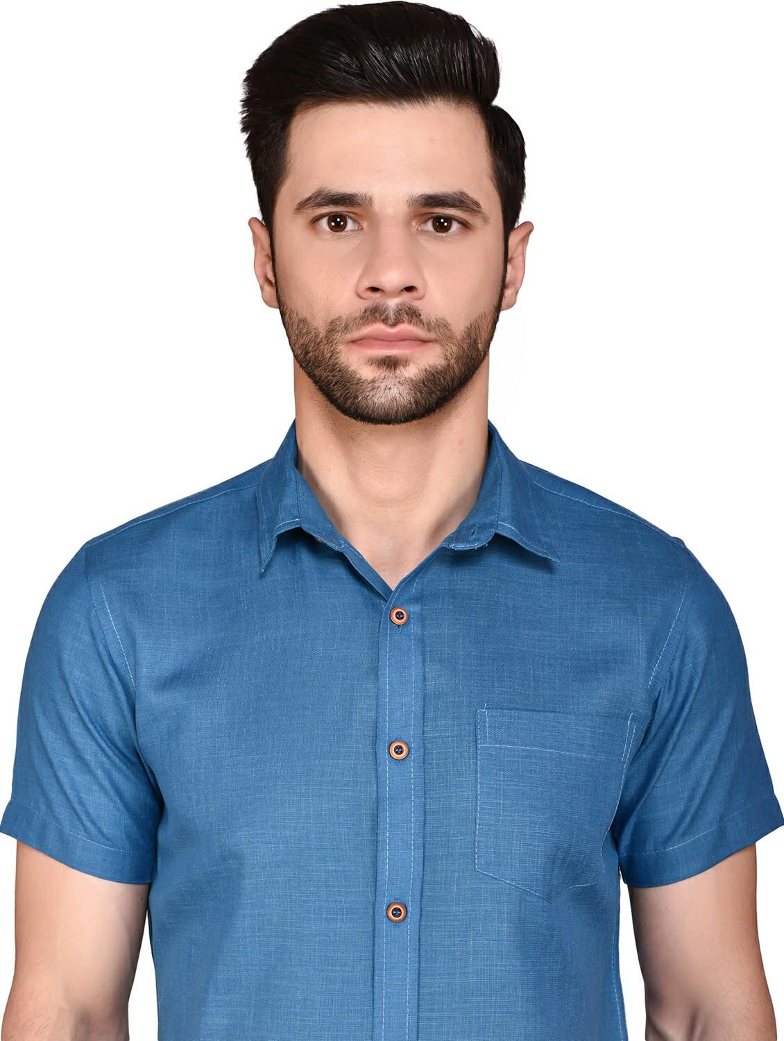 men solid casual shirt - 21340795 - Standard Image - 3