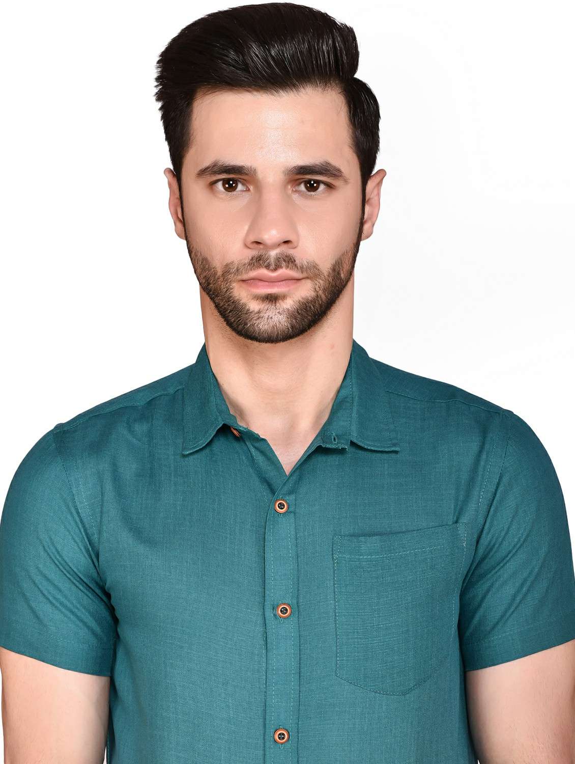 men solid casual shirt - 21340799 -  Standard Image - 3
