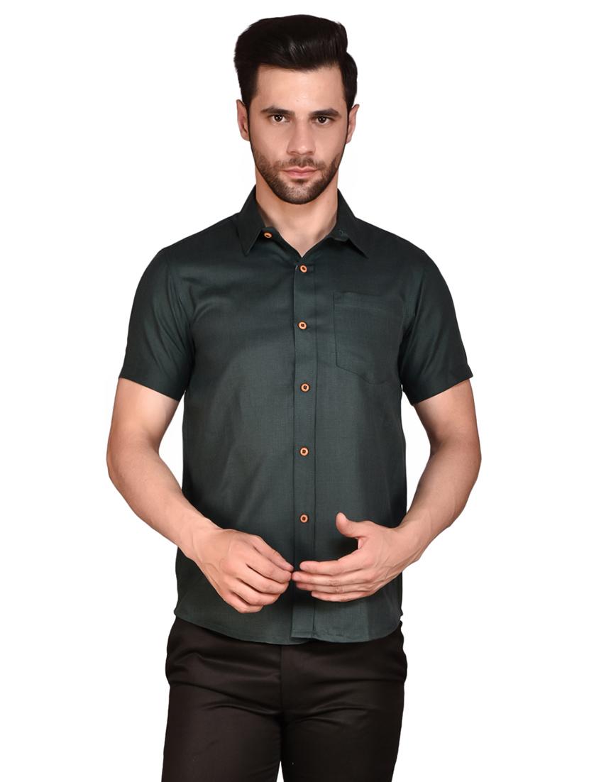 men solid casual shirt - 21340800 -  Zoom Image - 0