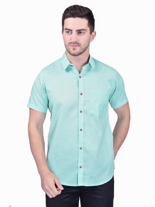 men solid casual shirt - 21340801 -  Standard Image - 0