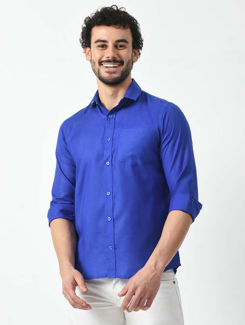 men solid casual shirt - 21340805 -  Standard Image - 0