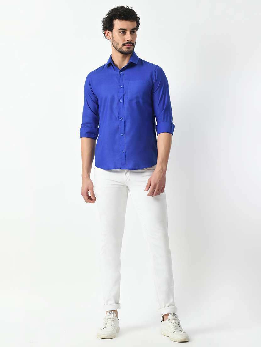 men solid casual shirt - 21340805 -  Standard Image - 3