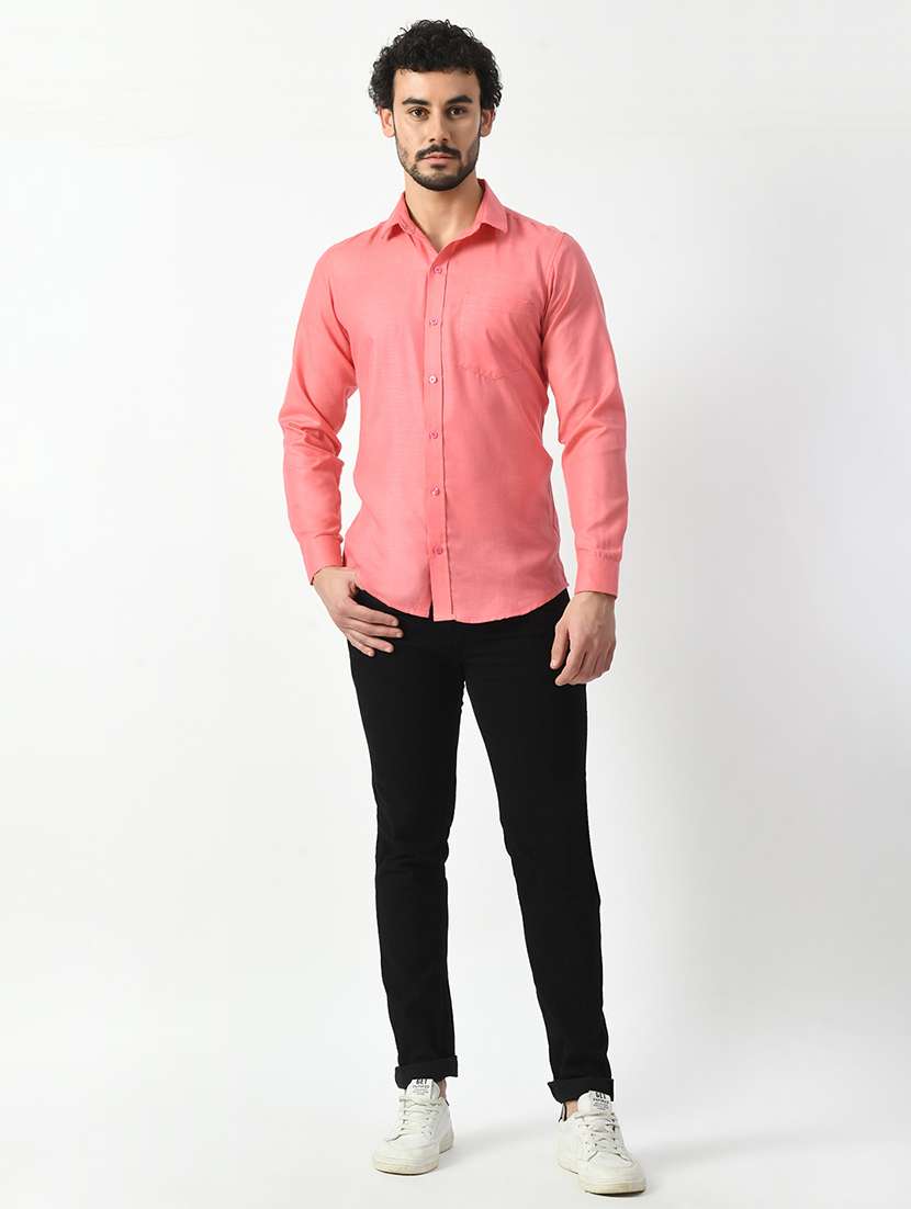 men solid casual shirt - 21340812 -  Standard Image - 3