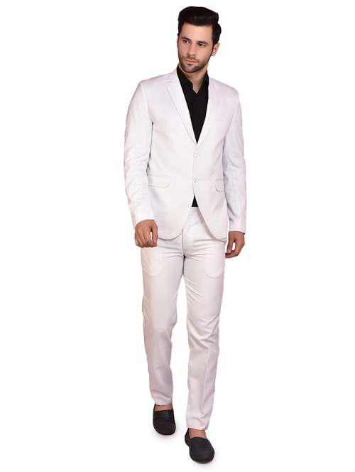 men solids single breasted casual blazer - 21340815 -  Standard Image - 0