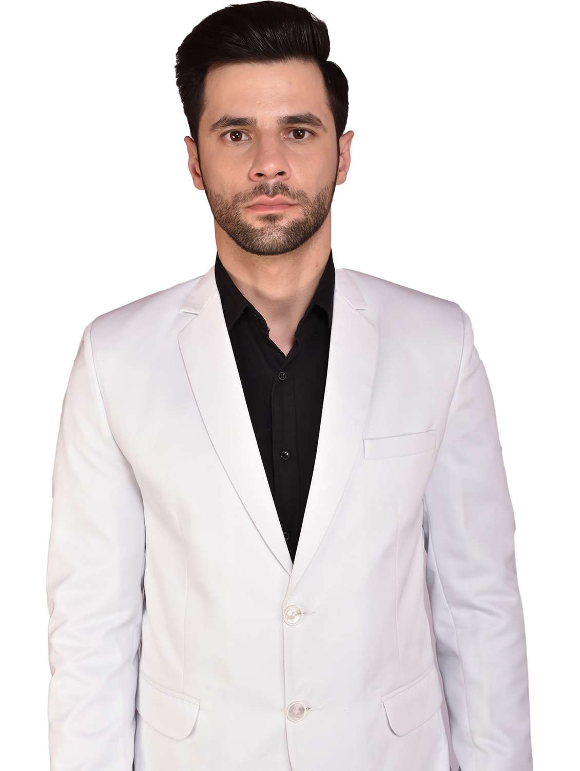 men solids single breasted casual blazer - 21340815 -  Standard Image - 3