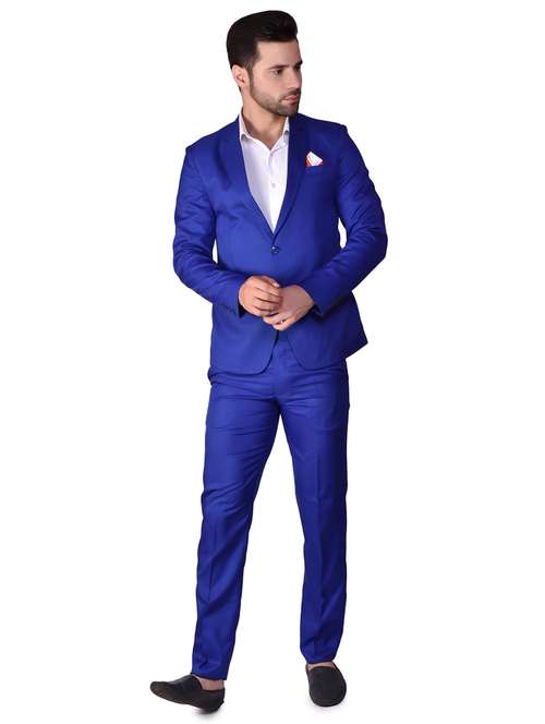 men solids single breasted casual blazer - 21340824 - Standard Image - 0