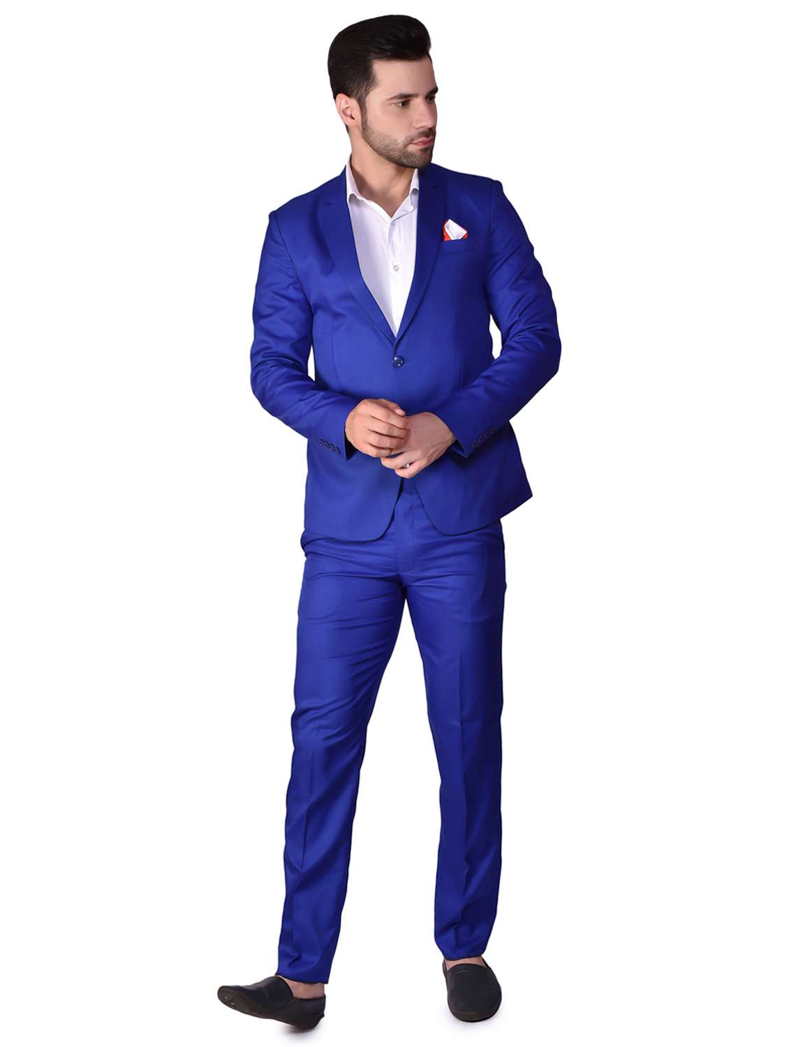 men solids single breasted casual blazer - 21340824 - Zoom Image - 0