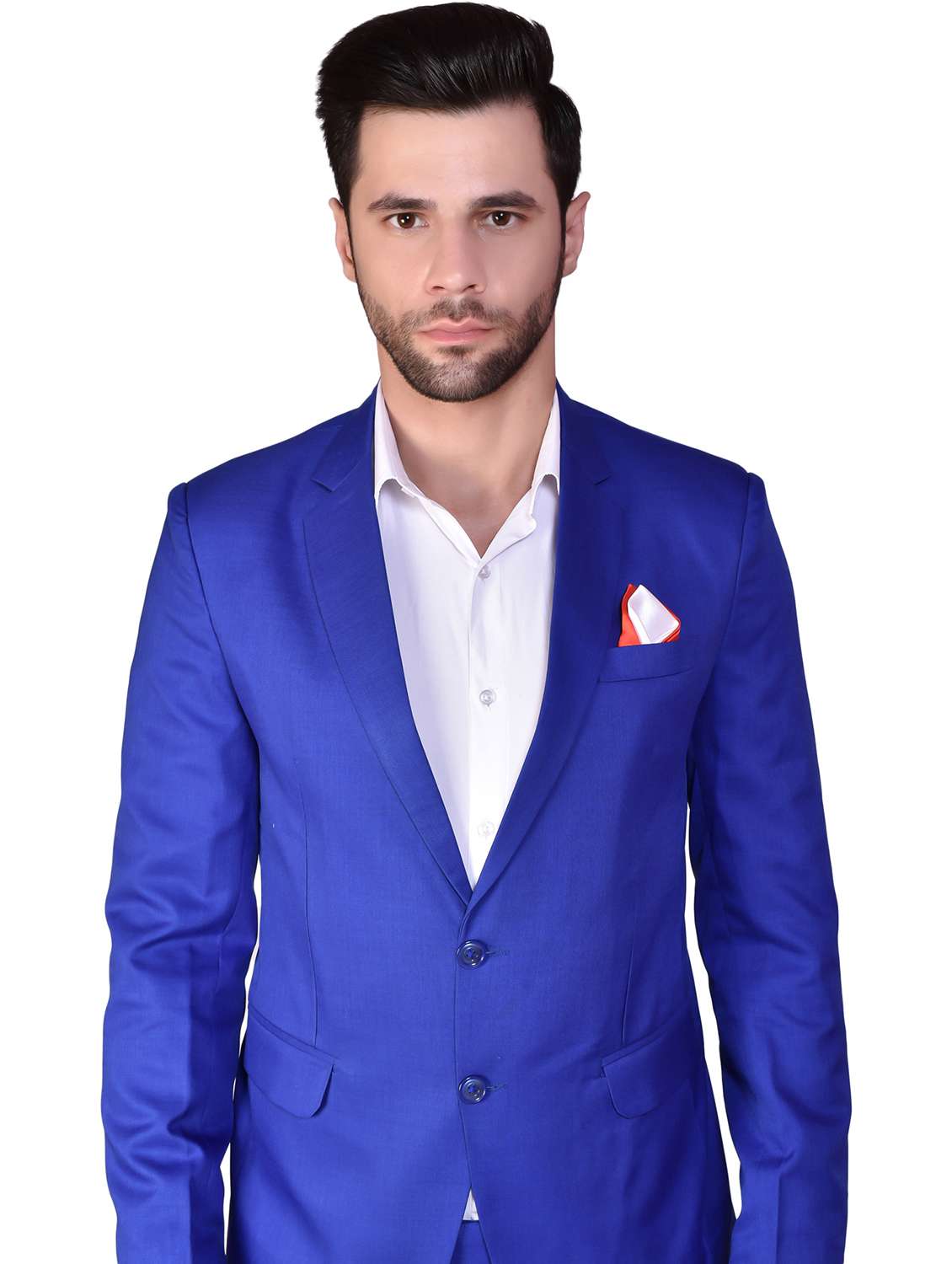 men solids single breasted casual blazer - 21340824 - Standard Image - 3