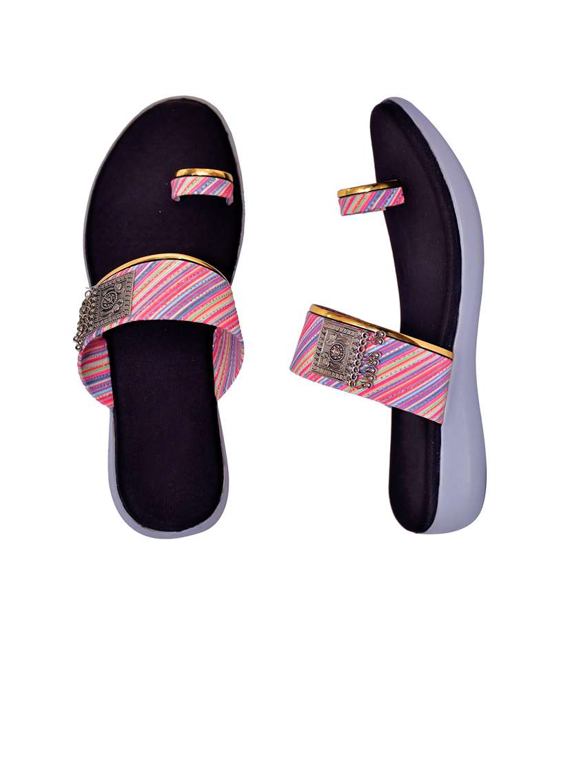 women printed flat sandal - 21340965 - Standard Image - 3