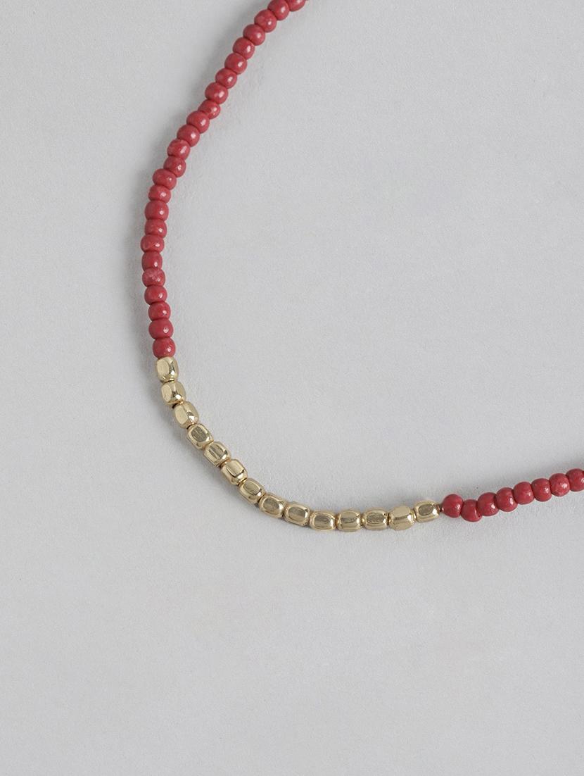 red metal beaded bracelet - 21341475 - Standard Image - 3