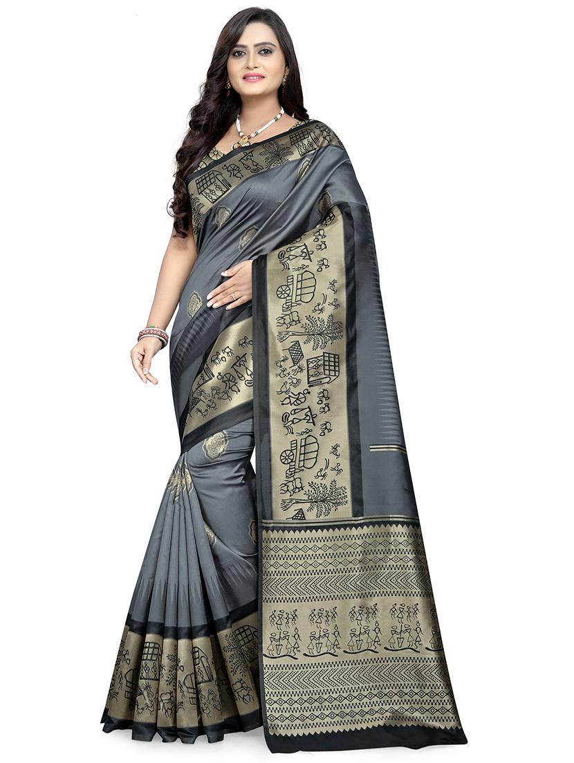 women self design bordered saree with blouse - 21341588 -  Zoom Image - 0