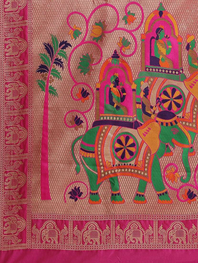 women self design banarasi saree with blouse - 21341594 - Standard Image - 3