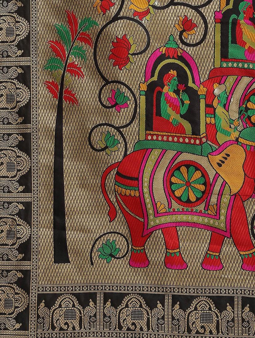 women self design banarasi saree with blouse - 21341595 - Standard Image - 3