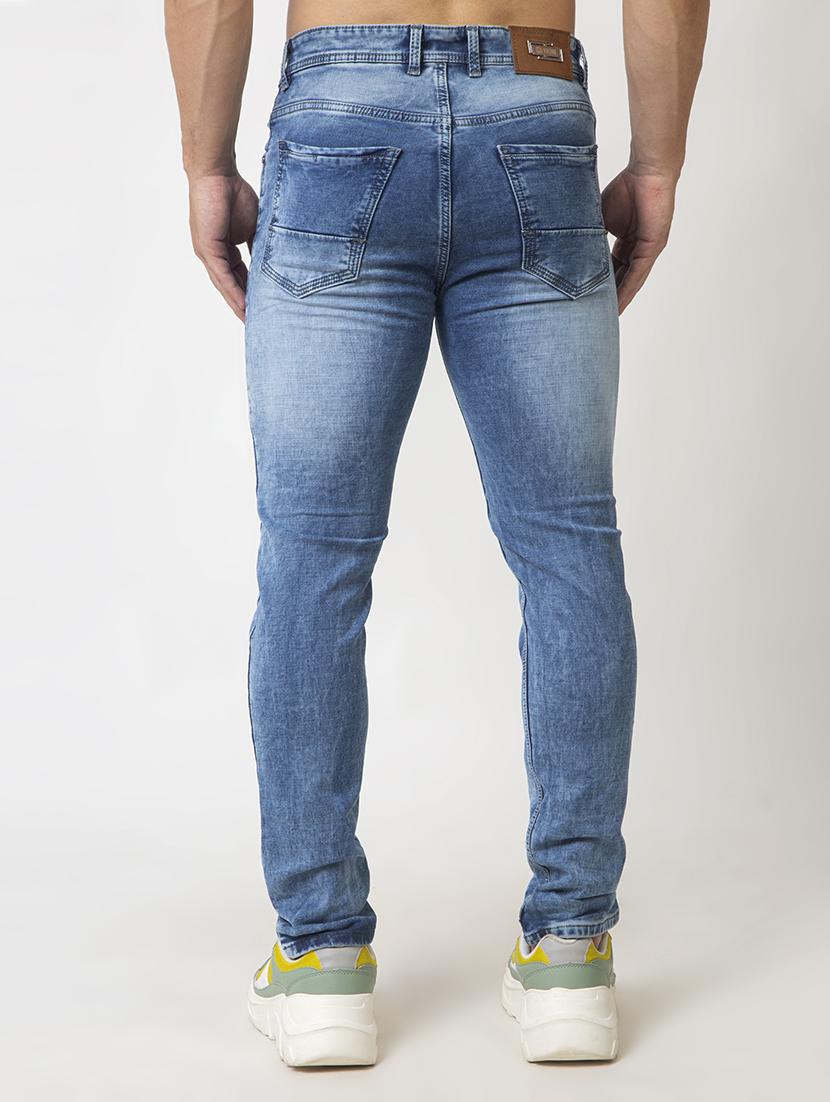 men mid rise plain slim fit jeans - 21341625 - Standard Image - 3